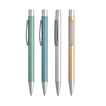 LEA. Aluminum ballpoint pen with clip