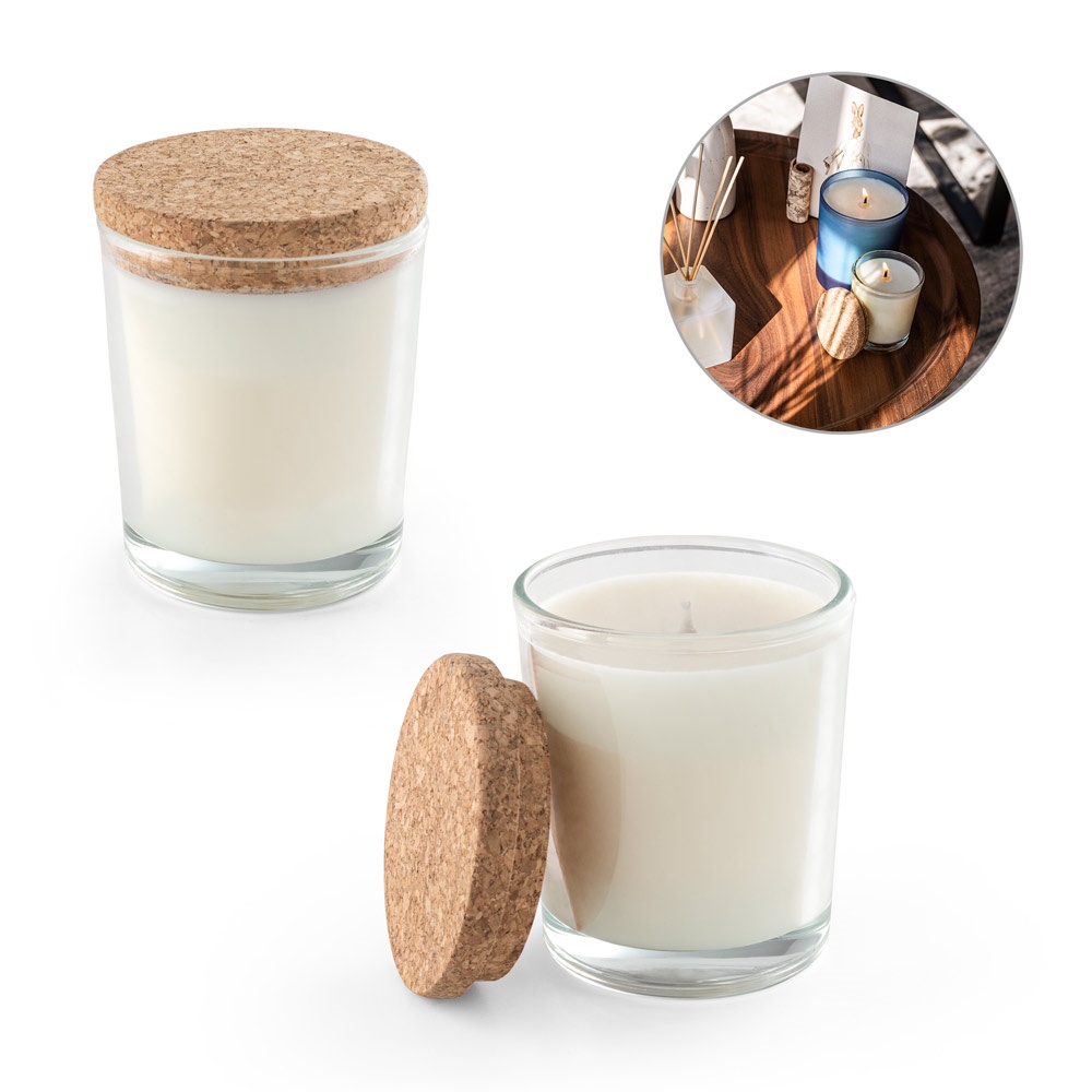 ZEN 80. Aromakaars in een glazen houder met kurkdeksel, 80 g