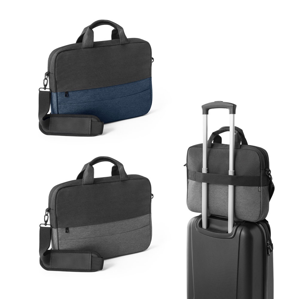GENUA. Gevoerde laptoptas voor 15-inch laptops, gemaakt van hoogwaardig 600D gerecycled polyester.