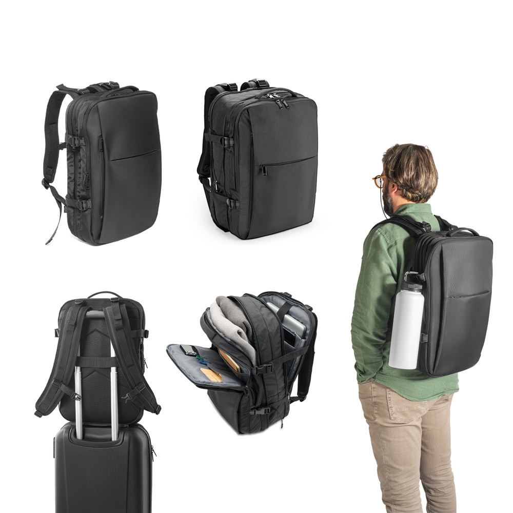 DALLAS. 600D Recycled Polyester High-Density Travel Backpack for 17.3-Inch Laptops
