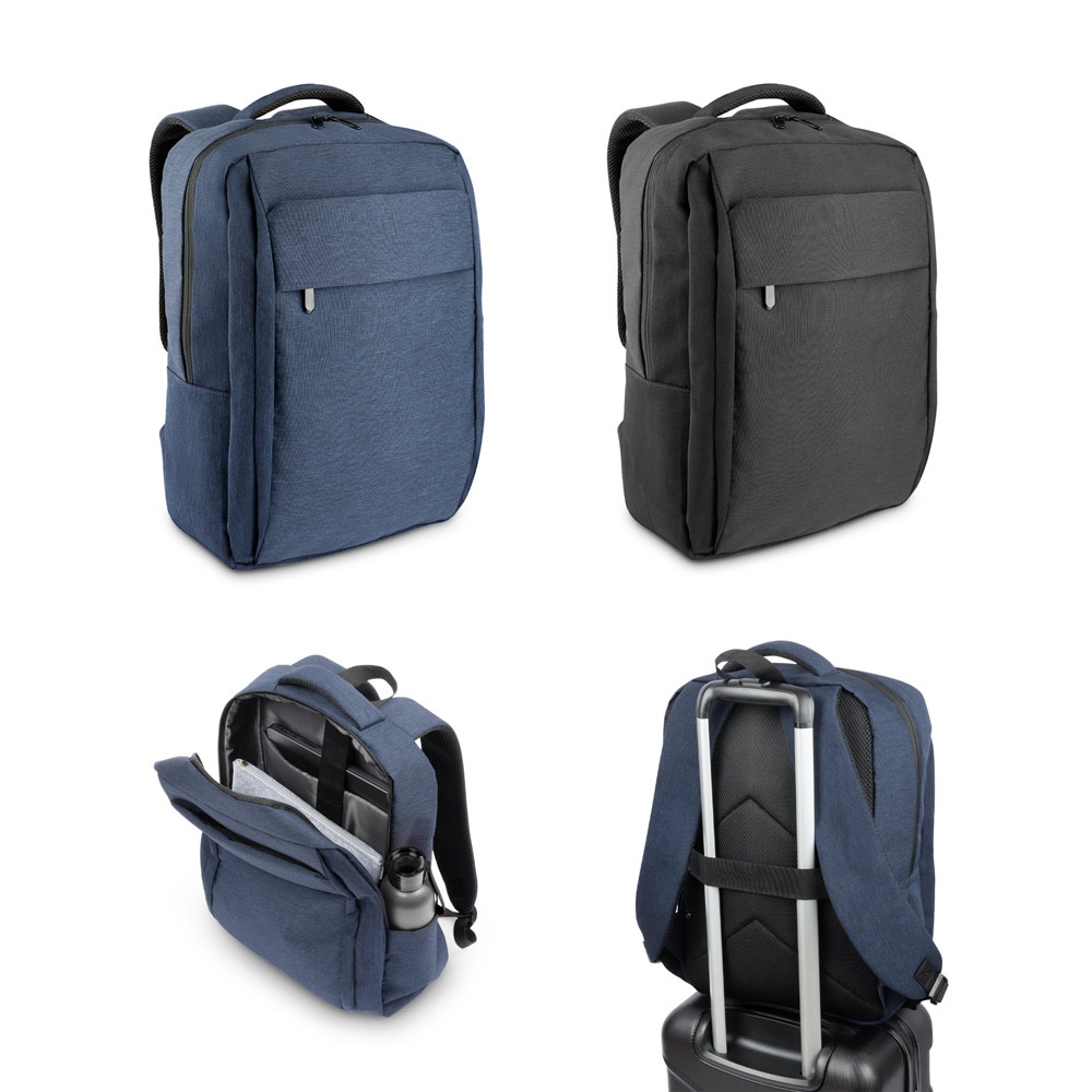COVENTRY. Fully padded 300D high-density recycled polyester laptop backpack with 210D recycled polyester lining, 15.6"