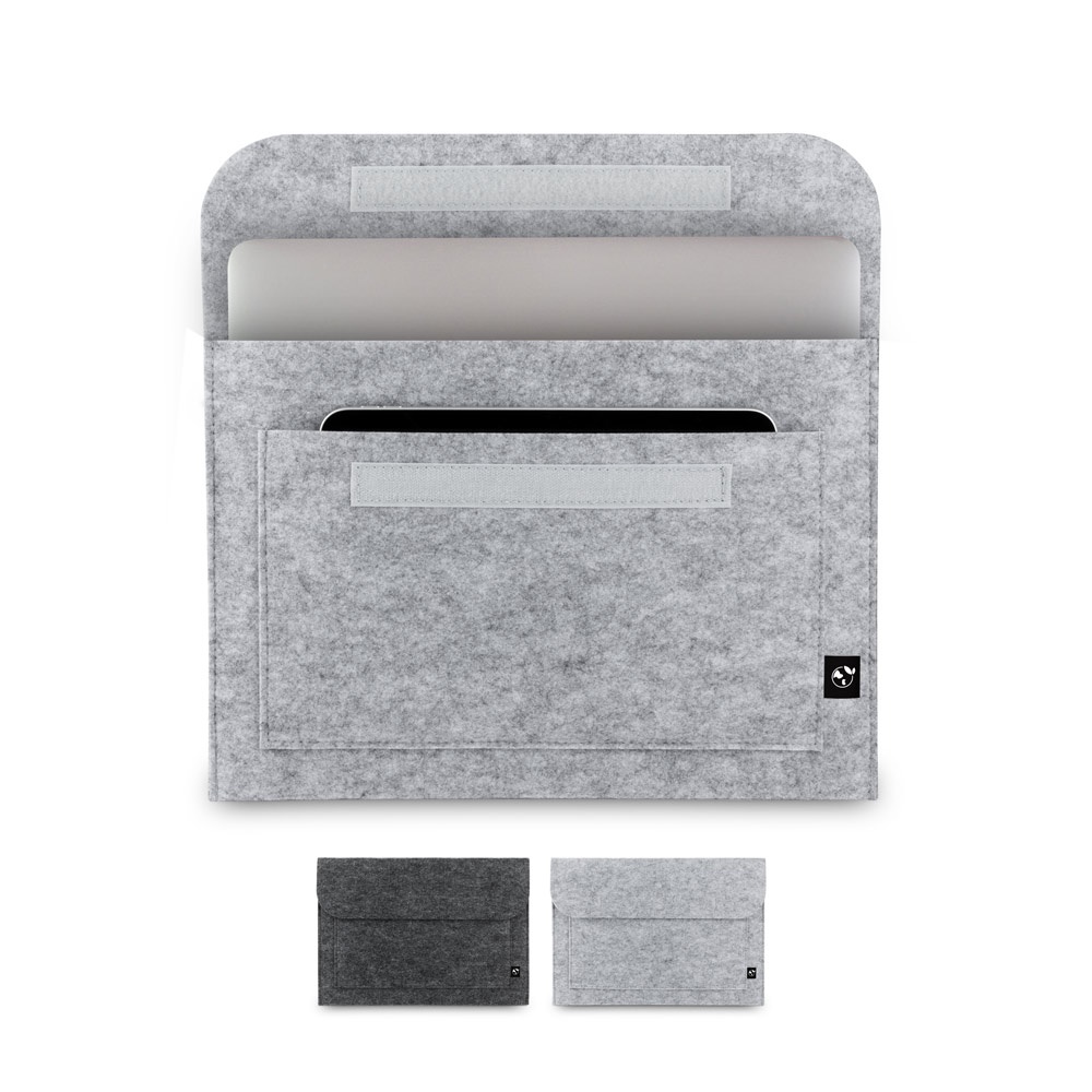 FELPY SLEEVE. Laptophoes gemaakt van gerecycled vilt (100% rPET).