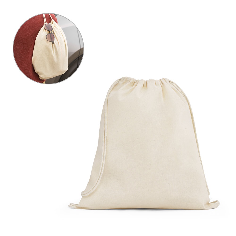 DAHAB. Trekkoordtas van 100% katoen (140 g/m²)