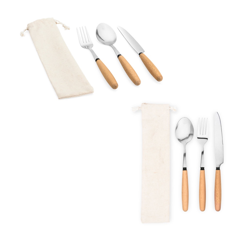 BOULUD. 3-delige set van acaciahout