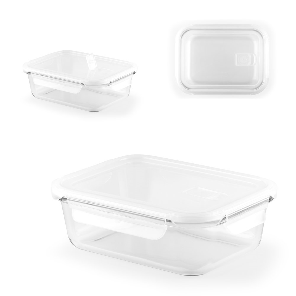 QUORIN. Lunchbox. Luchtdichte container van borosilicaatglas, 1 liter.