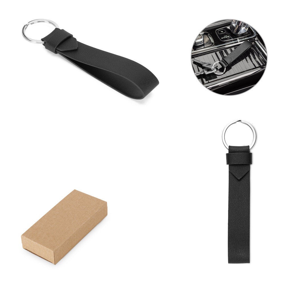 WATOE. PU Keychain with Ring