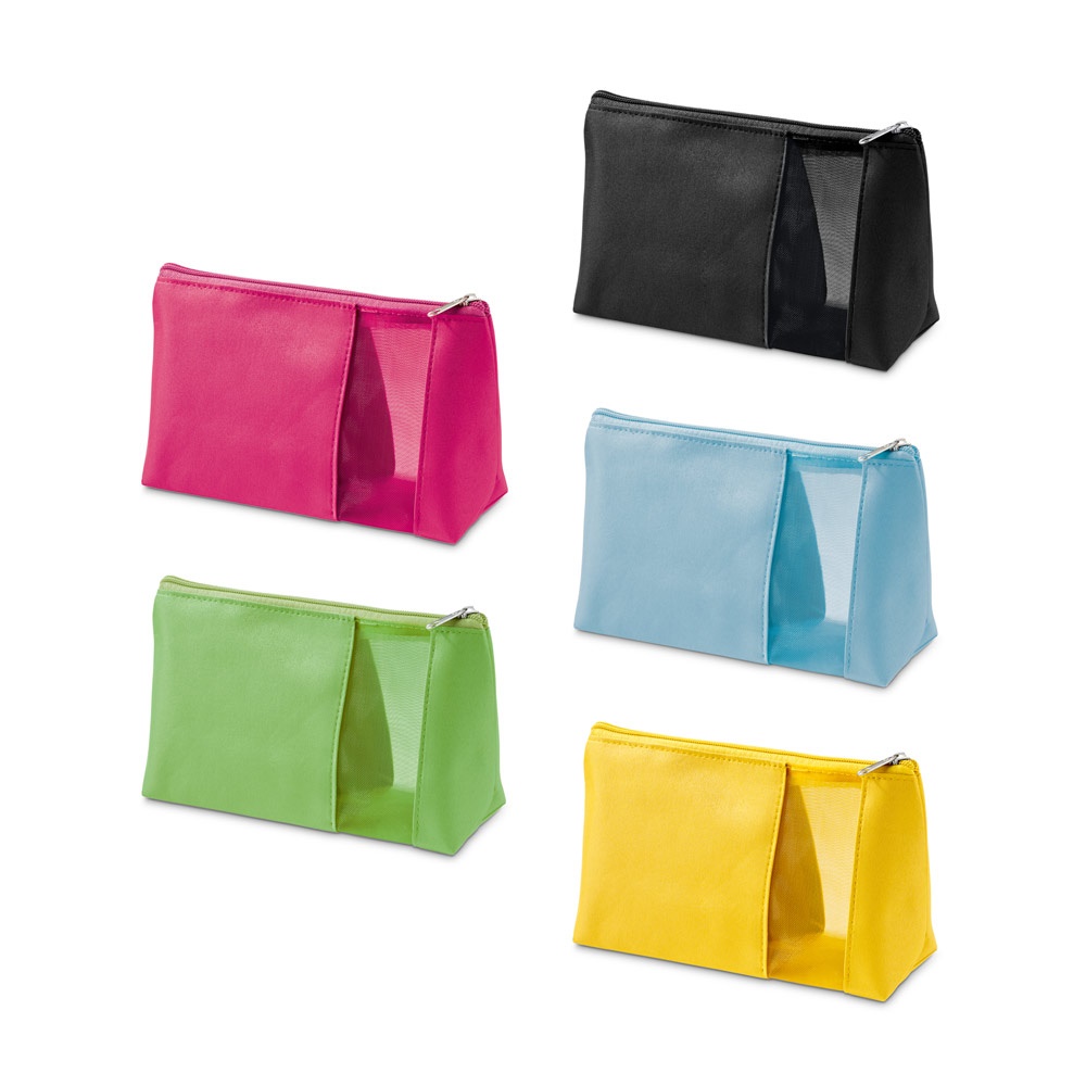 ANNIE. Clutch tas van microvezel en mesh.