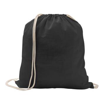 ILFORD. 100% cotton drawstring backpack (100g/m²) - 103 - Black