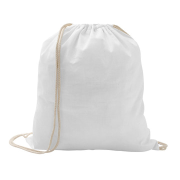ILFORD. 100% cotton drawstring backpack (100g/m²) - 106 - White