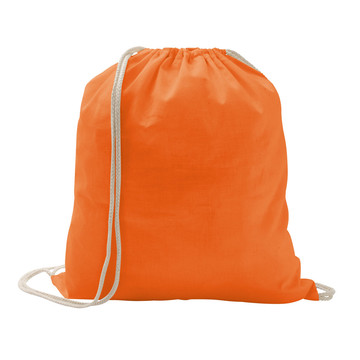 ILFORD. 100% cotton drawstring backpack (100g/m²) - 128 - Orange
