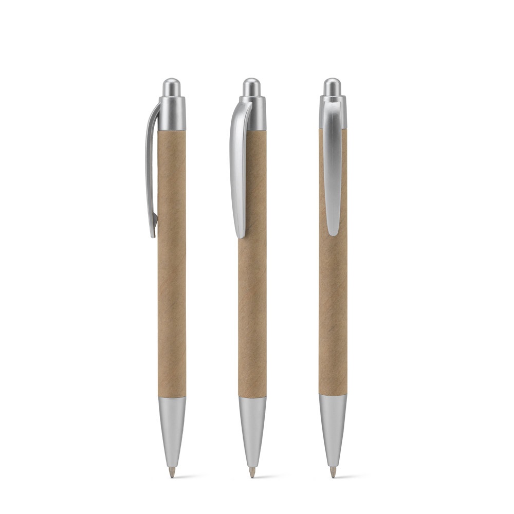 KYRA. Ballpoint pen made from 100% recycled paper and recycled ABS (100% rABS) details.