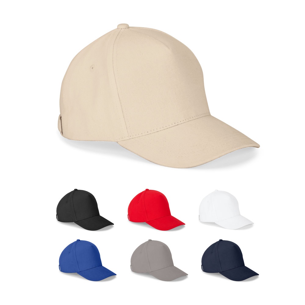 ASHTON. 100% cotton (260 g/m²) cap with 5 panels