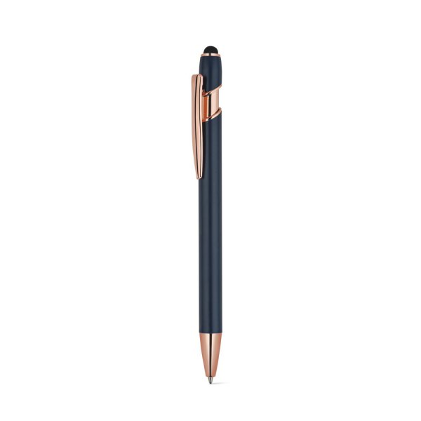 NEIL ROSE. Ballpoint pen made of recycled aluminum (100% rAL), with a matte finish and blue ink. - 104 - Blue