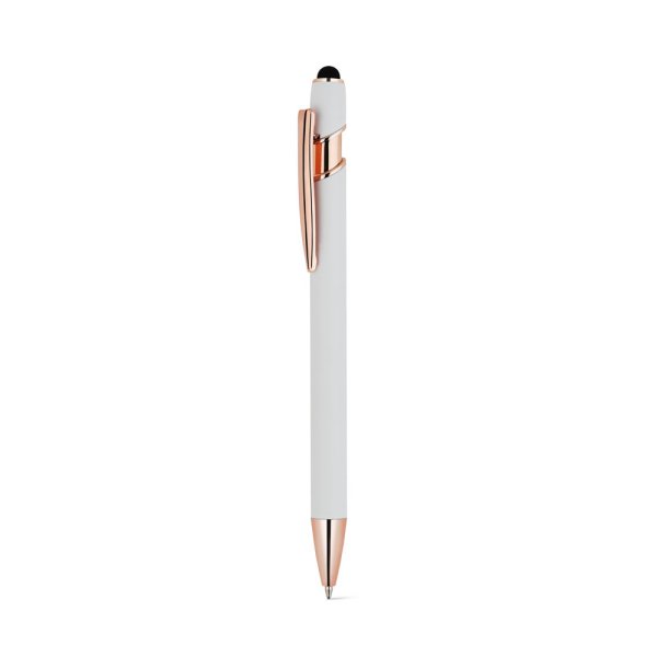NEIL ROSE. Ballpoint pen made of recycled aluminum (100% rAL), with a matte finish and blue ink. - 106 - White