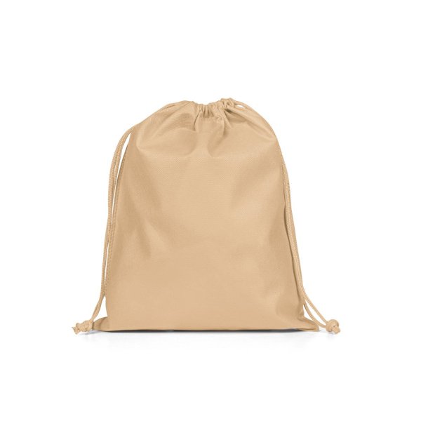 GIFT BAG M. Medium-sized heat-sealed non-woven fabric bag (60 g/m²) - 111 - Light brown