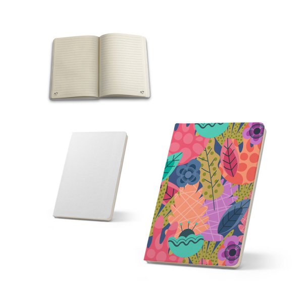 ANNE SUB A6. A6 notebook with hard cover, ideal for sublimation printing.