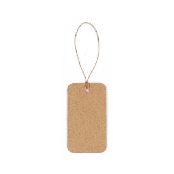 RECTANGULAR LABEL. Rectangular label made from 100% recycled paper (700 gsm). - 160 - Natural