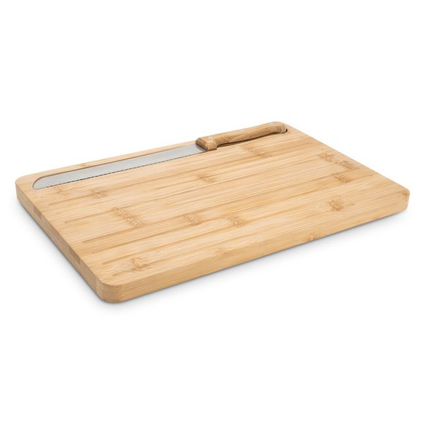CATCHER. Bamboe snijplank voor brood met mes. - 160 - Natuurlijk
