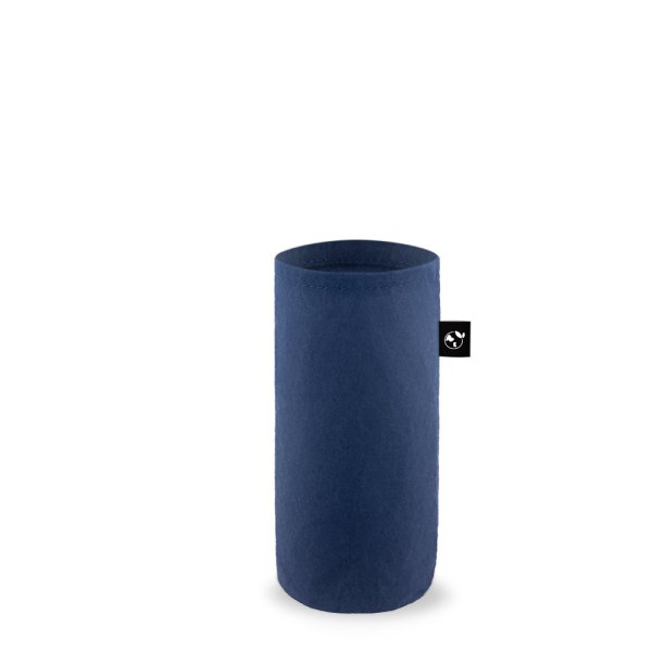 STOREY. Recycled felt sleeve (100% rPET) ideal for water bottles - 134 - Dark Blue