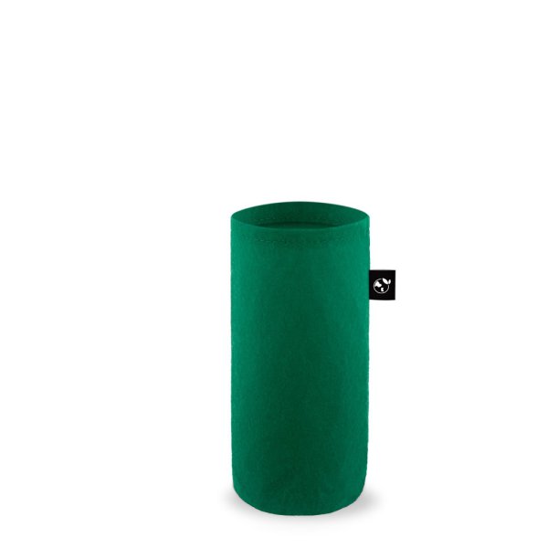 STOREY. Recycled felt sleeve (100% rPET) ideal for water bottles - 129 - Dark green