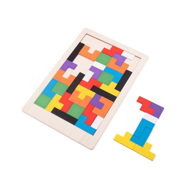 MOKI. Bouw- en puzzelspel met multiplex. - 150 - Licht natuurlijk