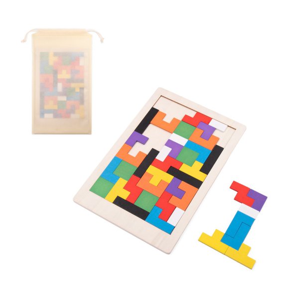 MOKI. Plywood construction and puzzle game.