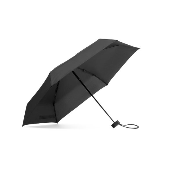 EMMA. Compact 19" mini umbrella in 190T pongee - 103 - Black