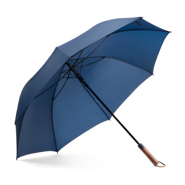 MATEO. Large pongee umbrella (30") - 104 - Blue
