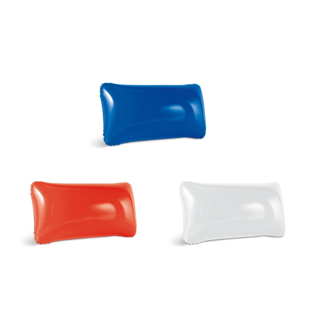 TIMOR. Inflatable beach pillow in opaque PVC.