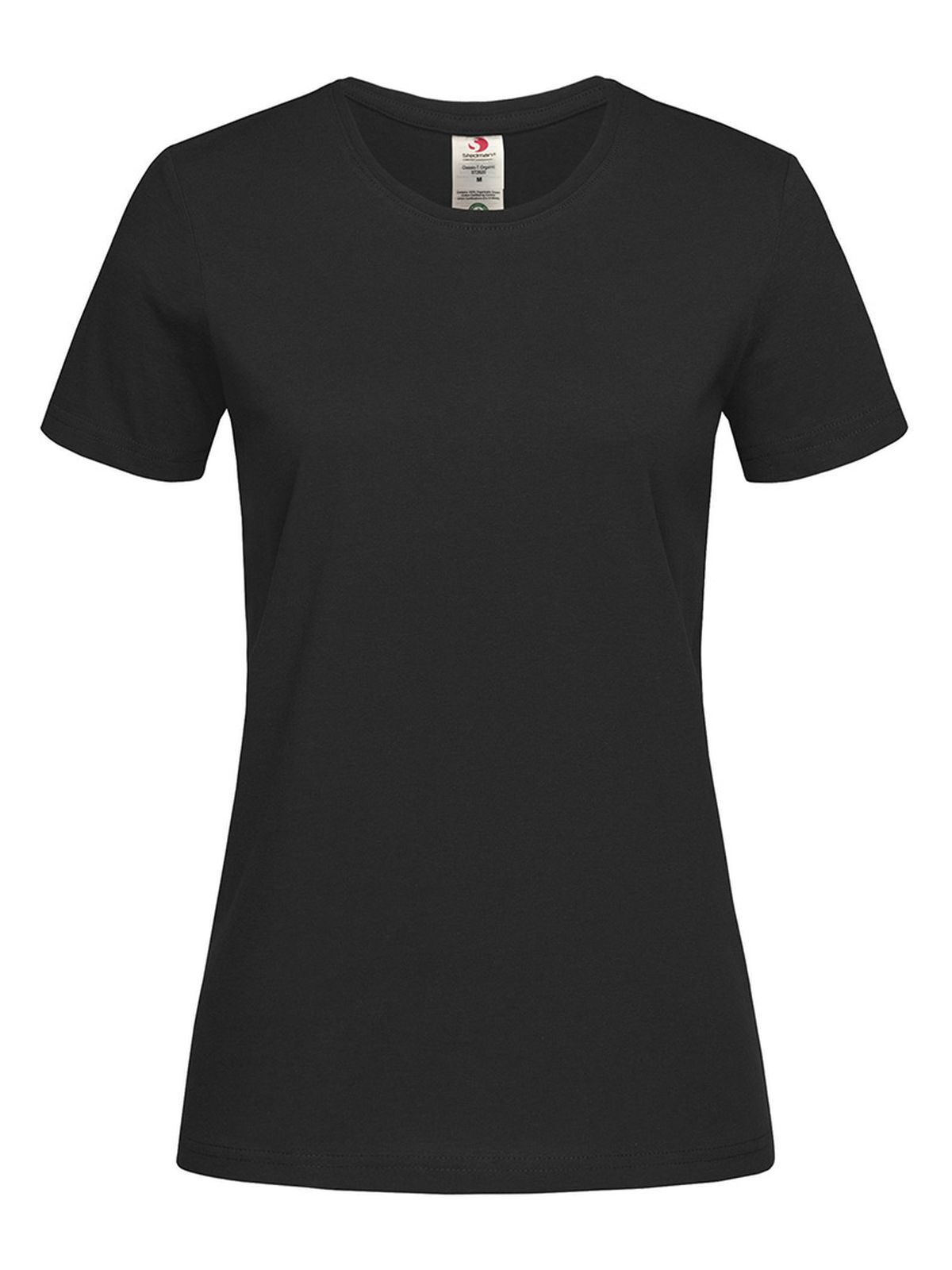 Klassieke T-shirt met organische pasvorm - BLO - Zwarte opaal