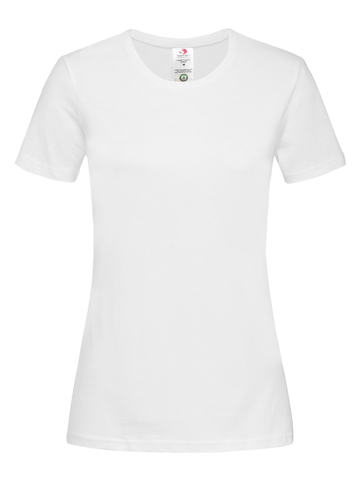 Klassieke T-shirt met organische pasvorm - WHI - Wit