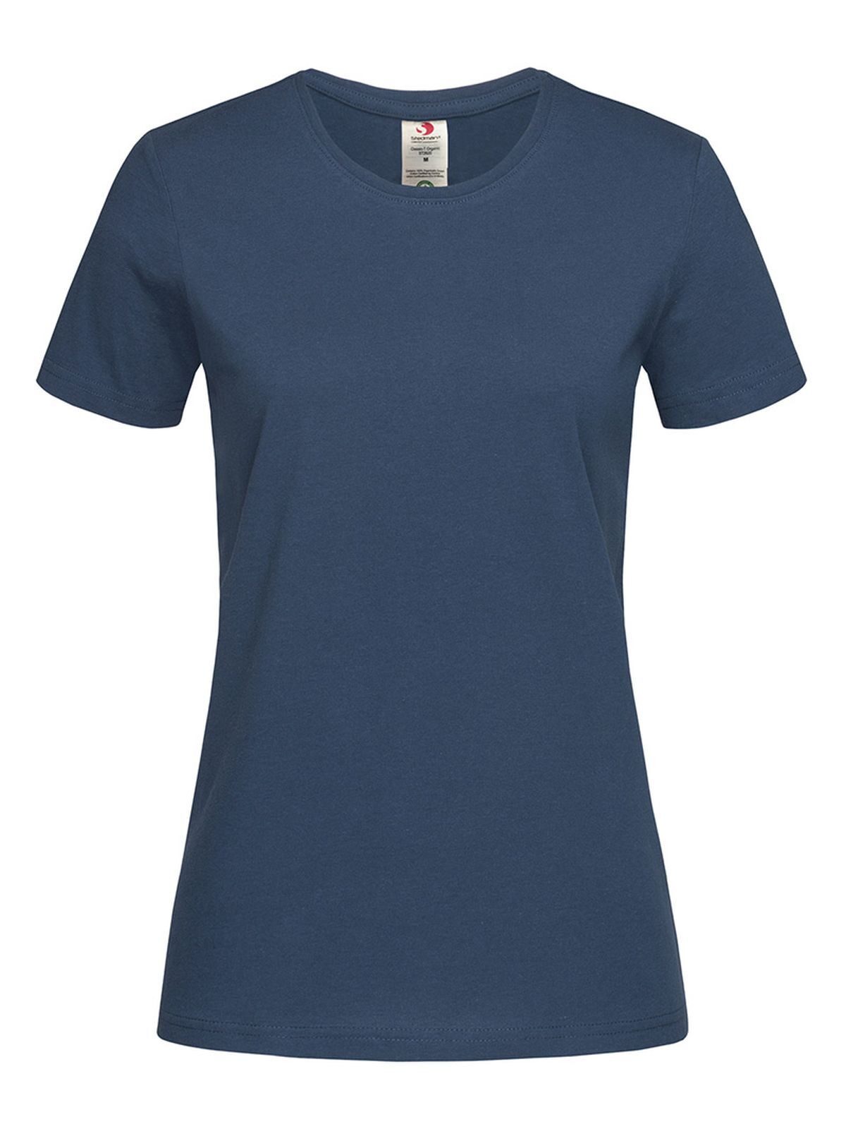 Klassieke T-shirt met organische pasvorm - NAV - Marineblauw