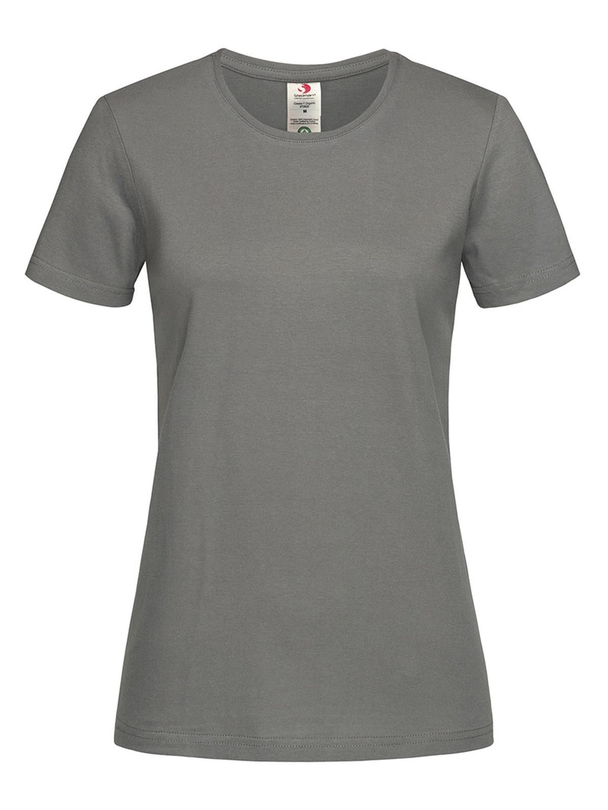 Klassieke T-shirt met organische pasvorm - RGY - Echt grijs