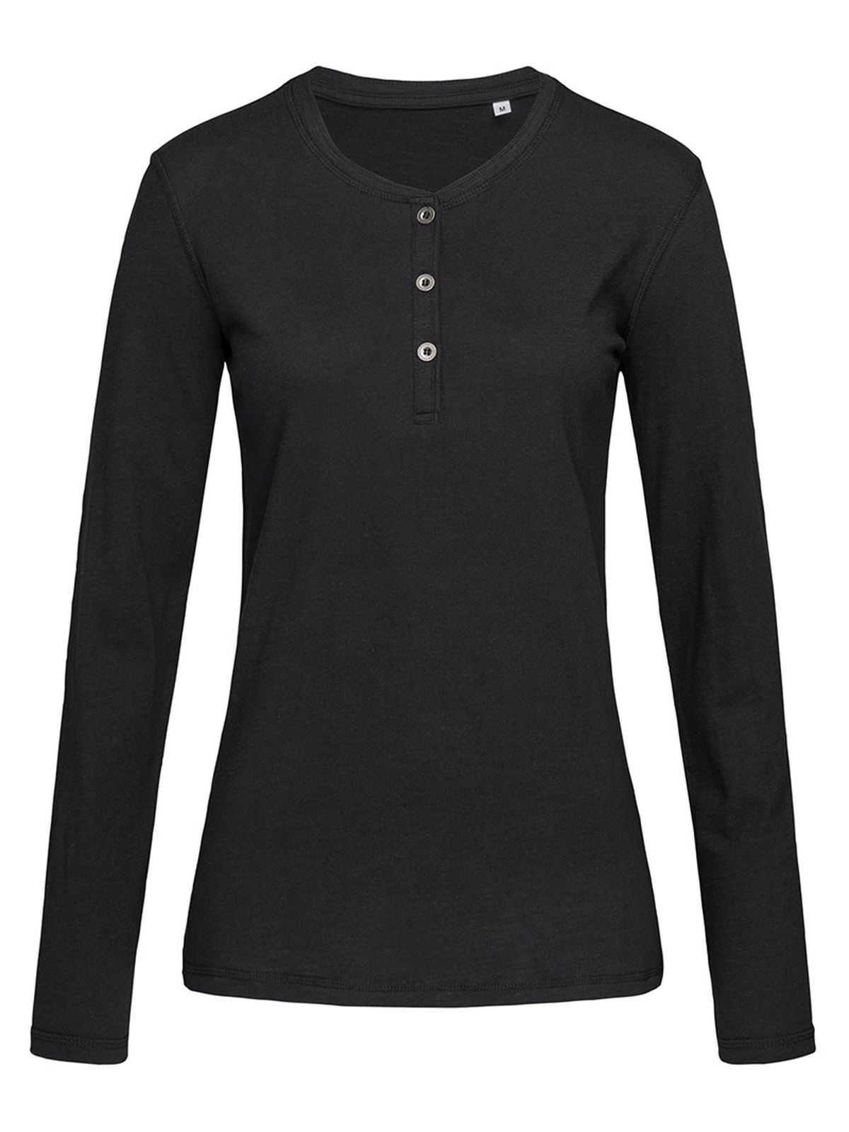 Sharon Henley Long Sleeve - BLO - Black opal