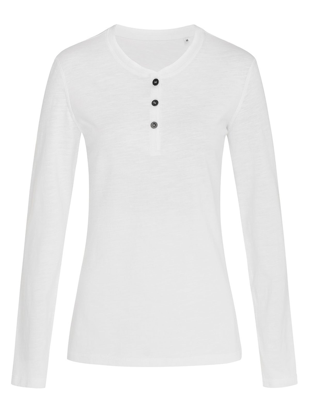 Sharon Henley Long Sleeve - WHI - White