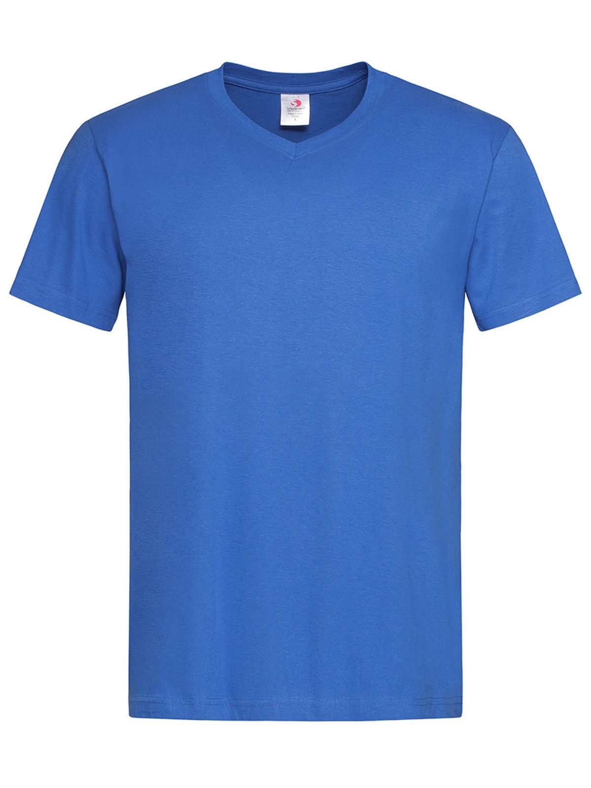 Klassieke T-shirt met V-hals - BRR - Helder koninklijk
