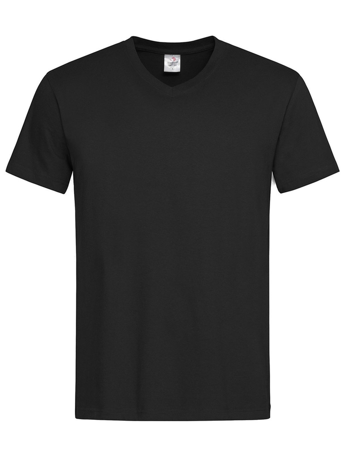 Klassieke T-shirt met V-hals - BLO - Zwarte opaal