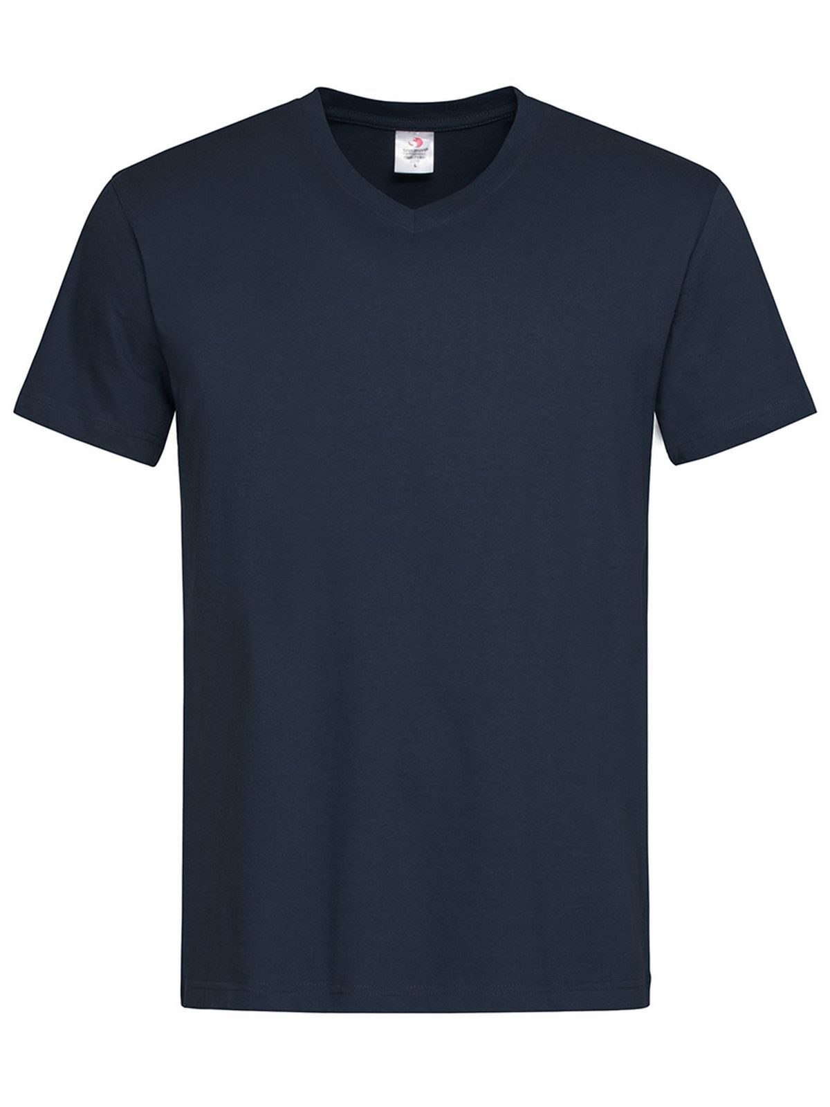 Klassieke T-shirt met V-hals - BLM - Blauwe middernacht