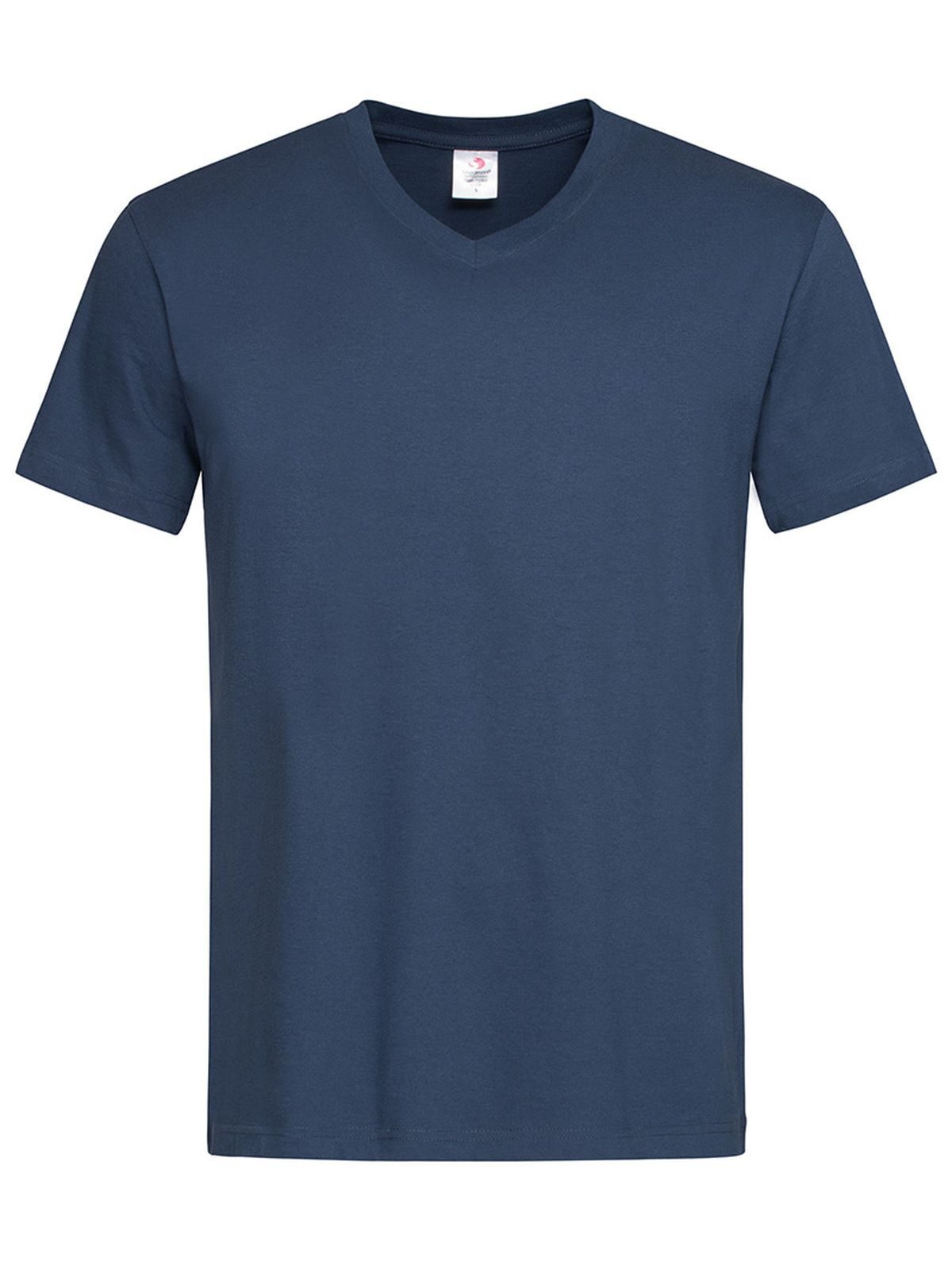 Klassieke T-shirt met V-hals - NAV - Marineblauw