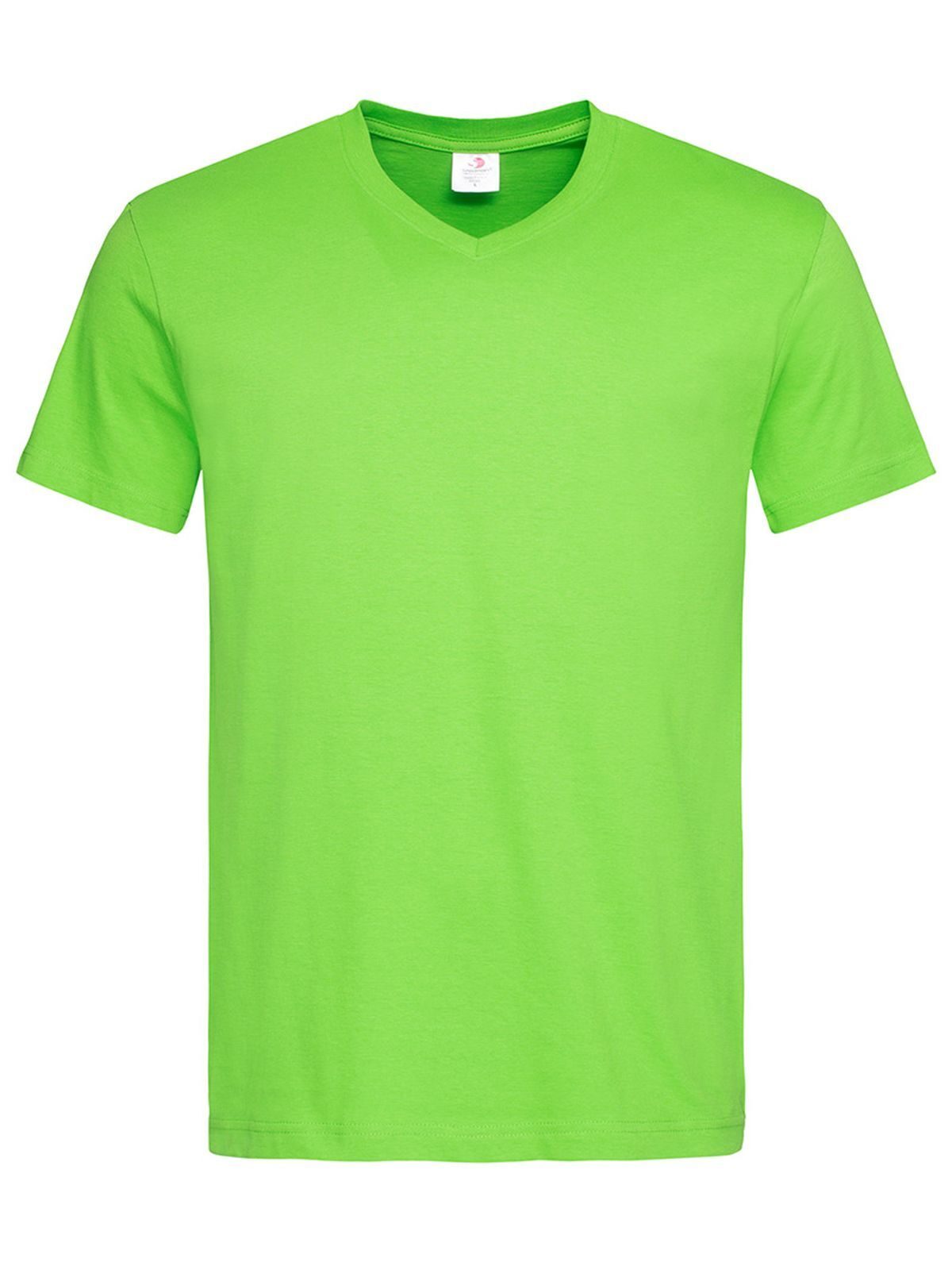 Klassieke T-shirt met V-hals - KIW - Kiwi