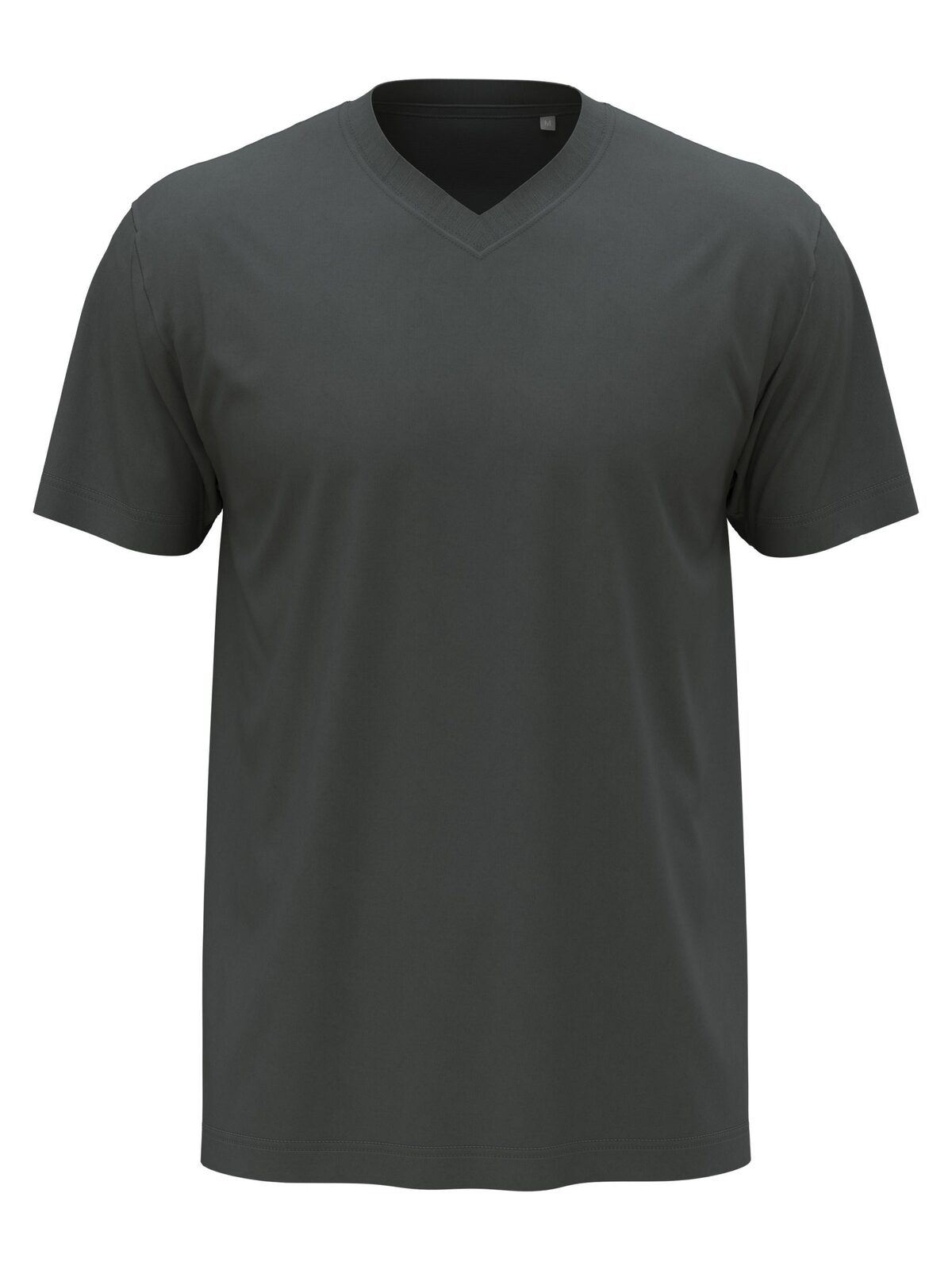 Klassieke T-shirt met V-hals - SLG - Leigrijs
