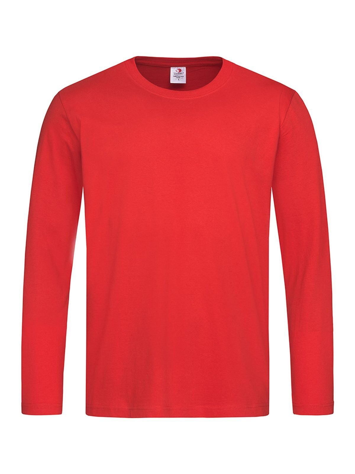 Klassiek T-shirt met lange mouwen - SRE - Scharlakenrood