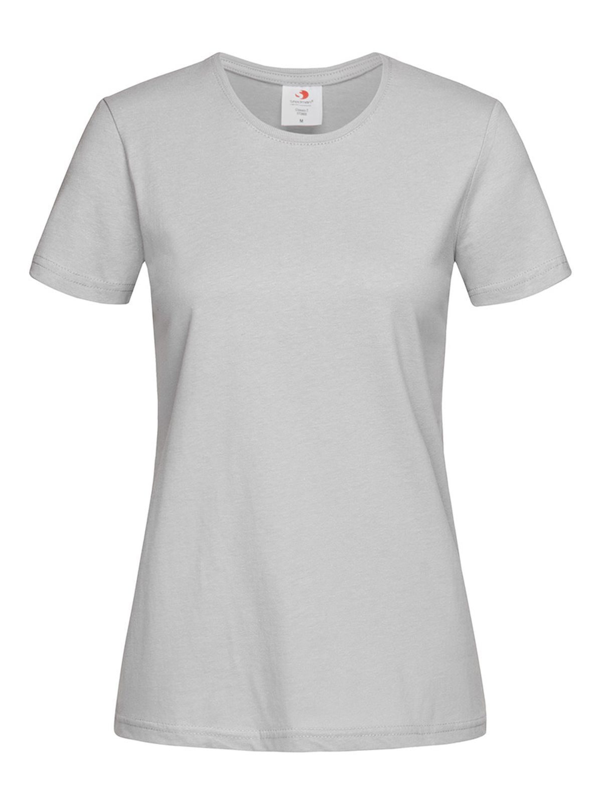 Klassieke T-shirts voor dames - SGY - Zachtgrijs