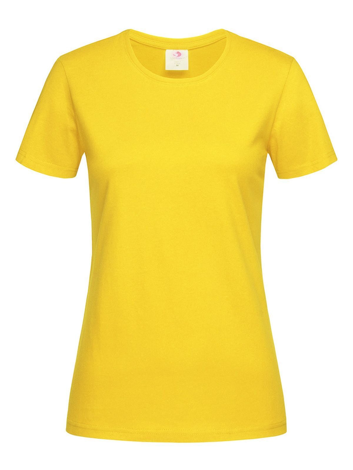 Klassieke T-shirts voor dames - SUN - Zonnebloemgeel