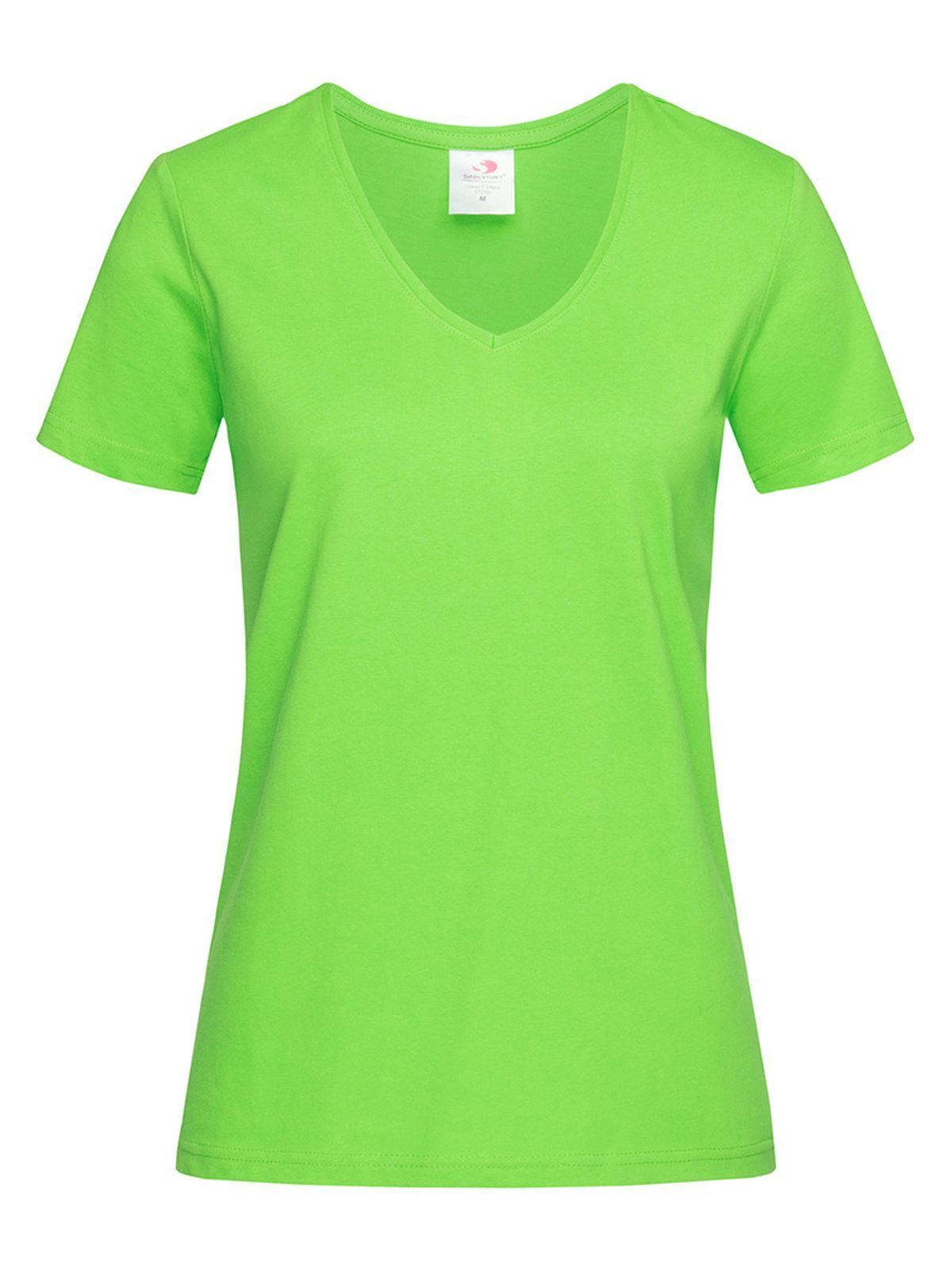 Klassieke T-shirt met V-hals voor dames - KIW - Kiwi