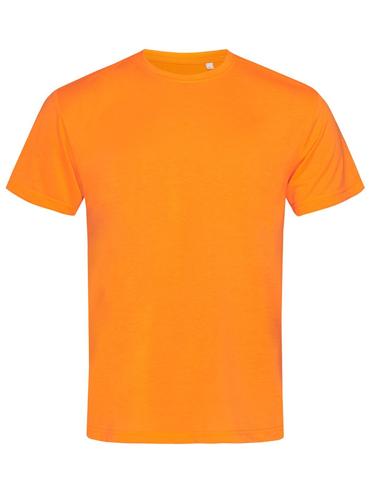 T-shirt met katoenen touch - COR - Cyber oranje