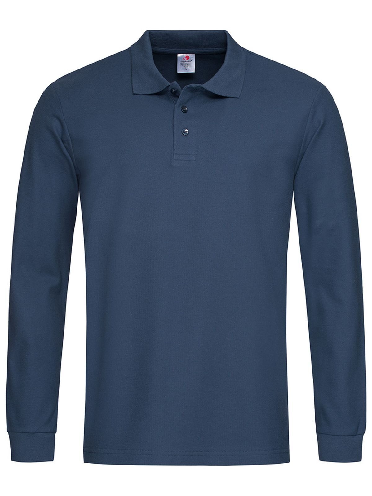 Klassieke polo met lange mouwen - NAV - Marineblauw
