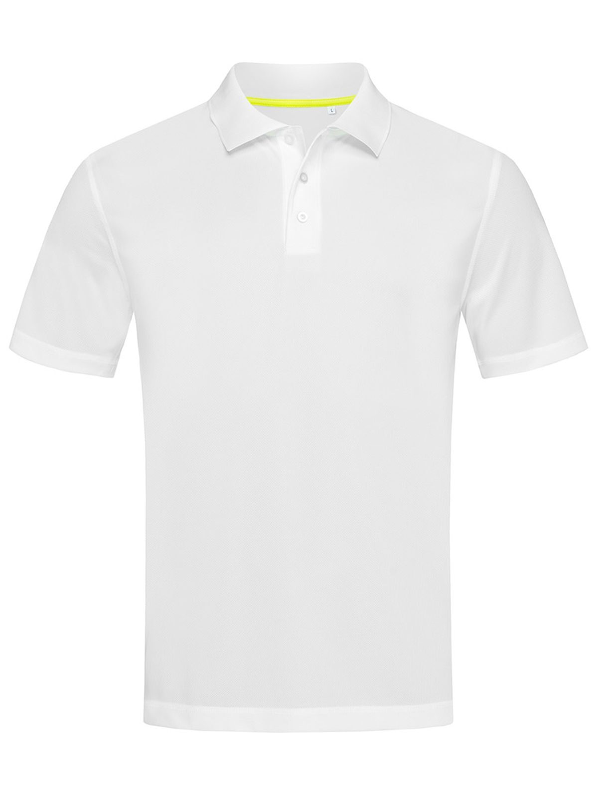 Mesh polo - WHI - Wit