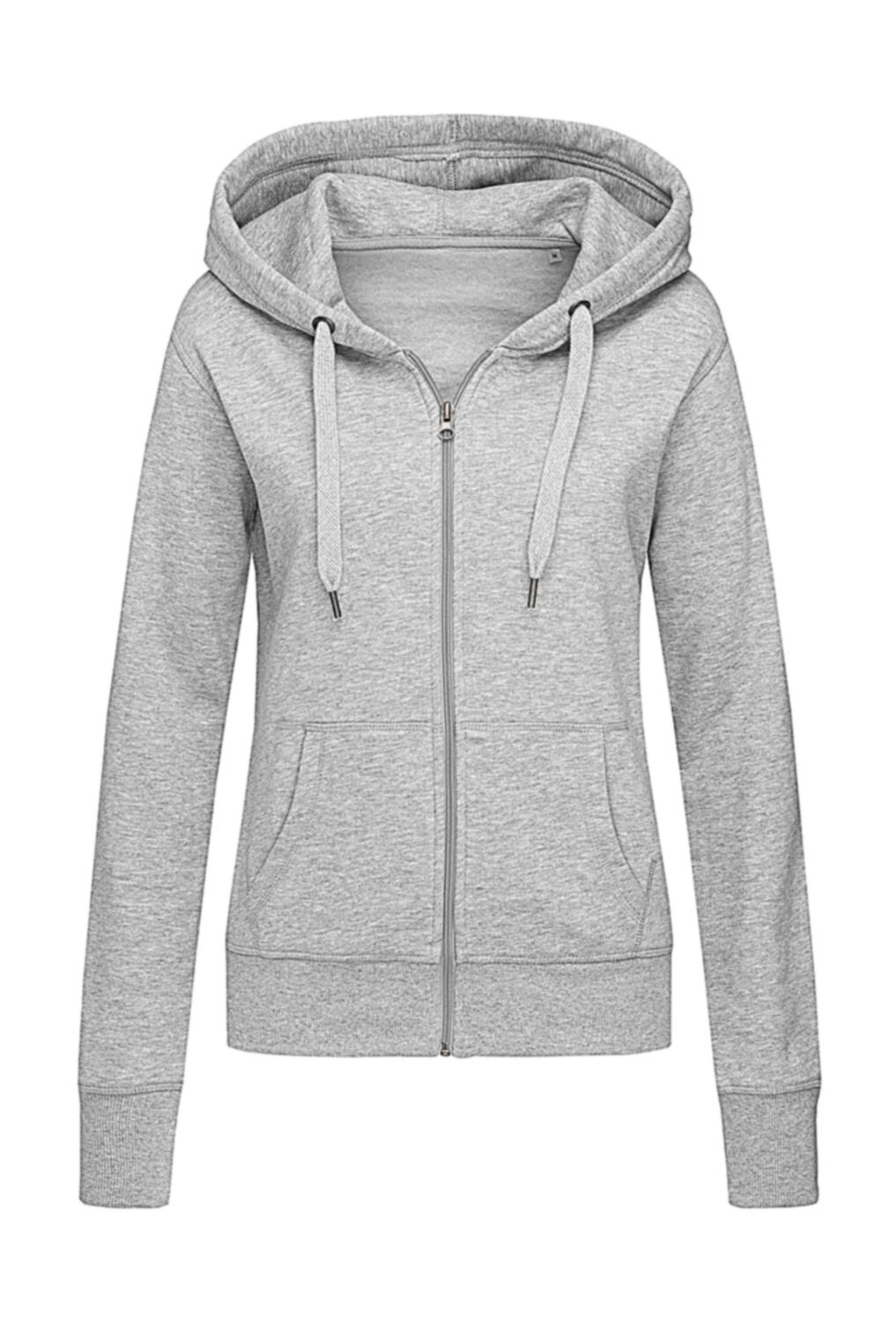 Women's zip-up hoodie - GYH - Grey heather