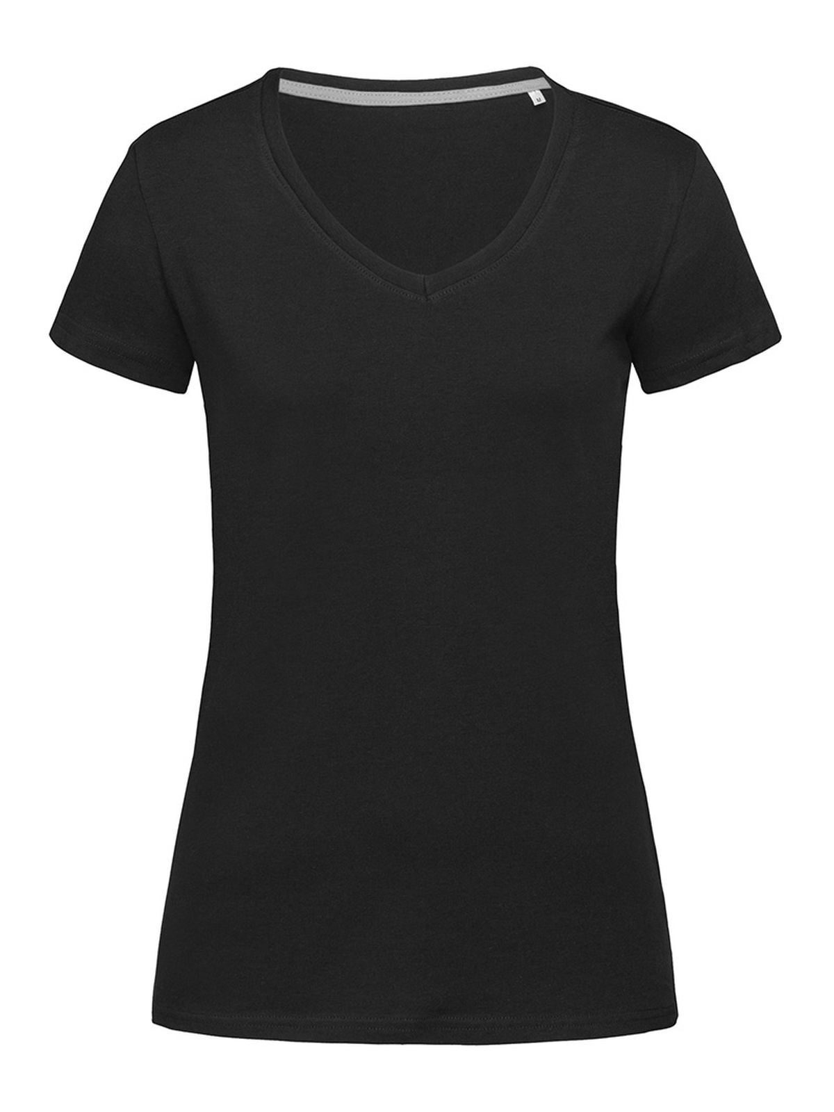 Stretch-T V-Neck Women - BLO - Black opal